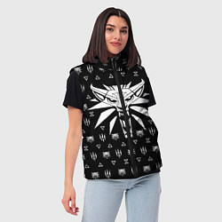 Женский жилет ВЕДЬМАК, цвет: 3D-черный — фото 2