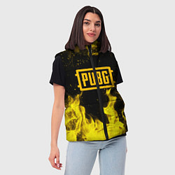 Женский жилет PUBG, цвет: 3D-светло-серый — фото 2