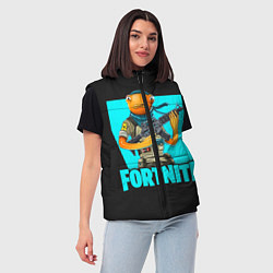 Женский жилет Fortnite, цвет: 3D-черный — фото 2