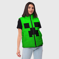 Женский жилет MINECRAFT, цвет: 3D-черный — фото 2