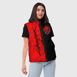 Женский жилет CYBERPUNK 2077, цвет: 3D-красный — фото 2