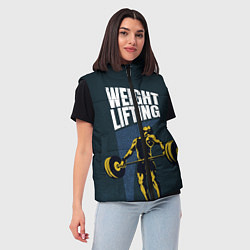 Женский жилет Wheight lifting, цвет: 3D-черный — фото 2