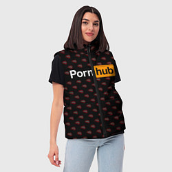 Женский жилет PornHub, цвет: 3D-красный — фото 2
