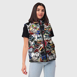 Женский жилет Дискография EMINEM, цвет: 3D-светло-серый — фото 2