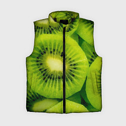 Женский жилет Зеленый киви, цвет: 3D-черный