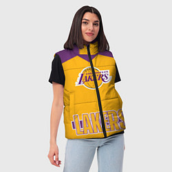 Женский жилет Los Angeles Lakers, цвет: 3D-светло-серый — фото 2