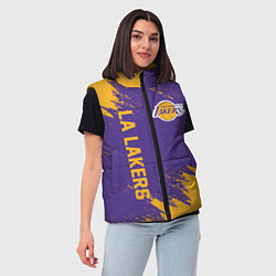 Женский жилет LA LAKERS, цвет: 3D-черный — фото 2
