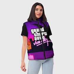 Женский жилет GTA:VICE CITY, цвет: 3D-черный — фото 2