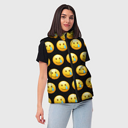 Женский жилет New Emoji, цвет: 3D-светло-серый — фото 2
