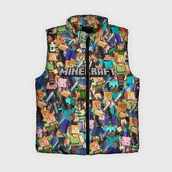 Женский жилет MINECRAFT ПЕРСОНАЖИ, цвет: 3D-красный
