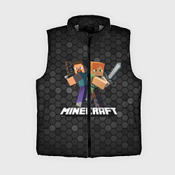 Женский жилет Minecraft Майнкрафт, цвет: 3D-светло-серый