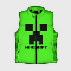 Женский жилет MINECRAFT, цвет: 3D-черный