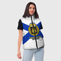 Женский жилет Тихоокеанский флот ВМФ России, цвет: 3D-черный — фото 2