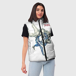 Женский жилет Борьба Дзюдо, цвет: 3D-красный — фото 2