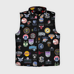 Женский жилет NBA Pattern, цвет: 3D-красный