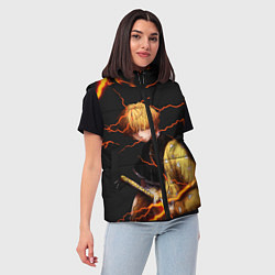 Женский жилет KIMETSU NO YAIBA, цвет: 3D-черный — фото 2