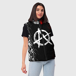 Женский жилет АНАРХИЯ, цвет: 3D-красный — фото 2