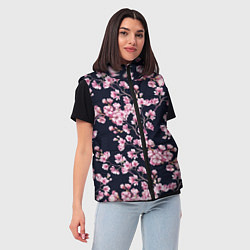 Женский жилет Сакура, цвет: 3D-черный — фото 2