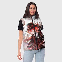 Женский жилет Bungou Stray Dogs, цвет: 3D-черный — фото 2