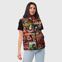 Женский жилет ЧЕРНОЕ ЗЕРКАЛО, цвет: 3D-черный — фото 2