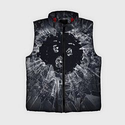Женский жилет ЧЕРНОЕ ЗЕРКАЛО, цвет: 3D-красный