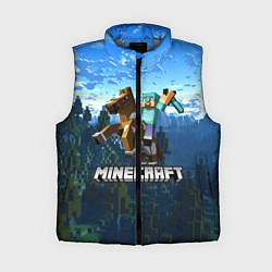 Женский жилет Minecraft Майнкрафт, цвет: 3D-светло-серый