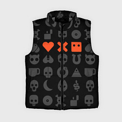 Женский жилет LOVE DEATH ROBOTS LDR, цвет: 3D-светло-серый