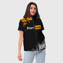 Женский жилет PORNHUB, цвет: 3D-черный — фото 2