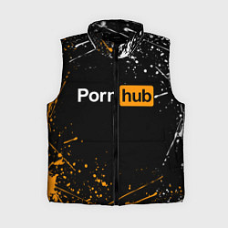 Женский жилет PORNHUB, цвет: 3D-черный