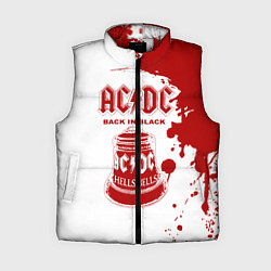 Женский жилет ACDC Back in Black, цвет: 3D-красный