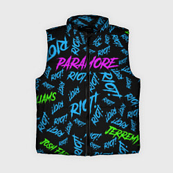Женский жилет Paramore RIOT!, цвет: 3D-черный