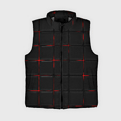 Женский жилет 3D Плиты Red & Black