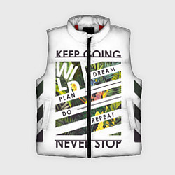 Женский жилет Off-White: Keep Going, цвет: 3D-красный