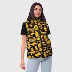 Женский жилет PUBG, цвет: 3D-светло-серый — фото 2