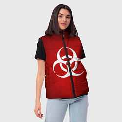 Женский жилет Plague Inc, цвет: 3D-красный — фото 2