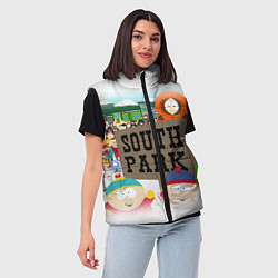 Женский жилет ЮЖНЫЙ ПАРК, цвет: 3D-черный — фото 2