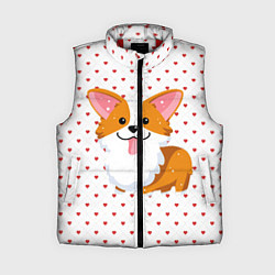 Женский жилет Корги, цвет: 3D-красный