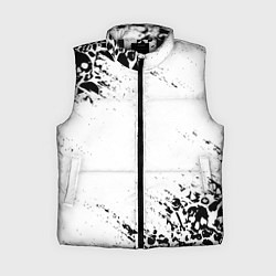 Женский жилет БЕЛЫЕ ЧЕРЕПА, цвет: 3D-черный