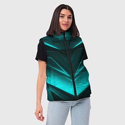 Женский жилет NEON GEOMETRY STRIPES, цвет: 3D-черный — фото 2