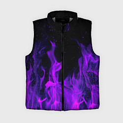 Женский жилет ФИОЛЕТОВЫЙ ОГОНЬ, цвет: 3D-светло-серый