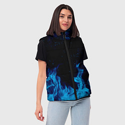 Женский жилет СИНИЙ ОГОНЬ, цвет: 3D-черный — фото 2