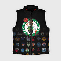 Женский жилет Boston Celtics 1, цвет: 3D-красный