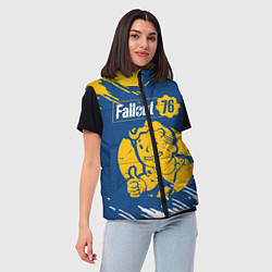 Женский жилет FALLOUT76, цвет: 3D-светло-серый — фото 2