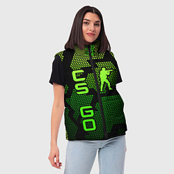 Женский жилет CS GO Oko, цвет: 3D-светло-серый — фото 2