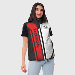 Женский жилет Honda Driver team, цвет: 3D-красный — фото 2