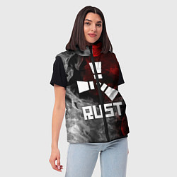 Женский жилет RUST, цвет: 3D-красный — фото 2