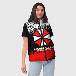 Женский жилет Umbrella Corporation, цвет: 3D-красный — фото 2