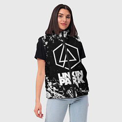 Женский жилет LINKIN PARK 2, цвет: 3D-красный — фото 2