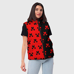 Женский жилет MINECRAFT CREEPER, цвет: 3D-черный — фото 2