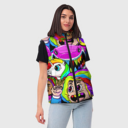 Женский жилет 6IX9INE, цвет: 3D-черный — фото 2